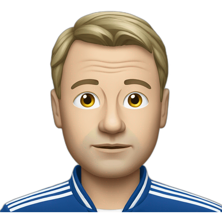 Russian gopnik in adidas suit emoji