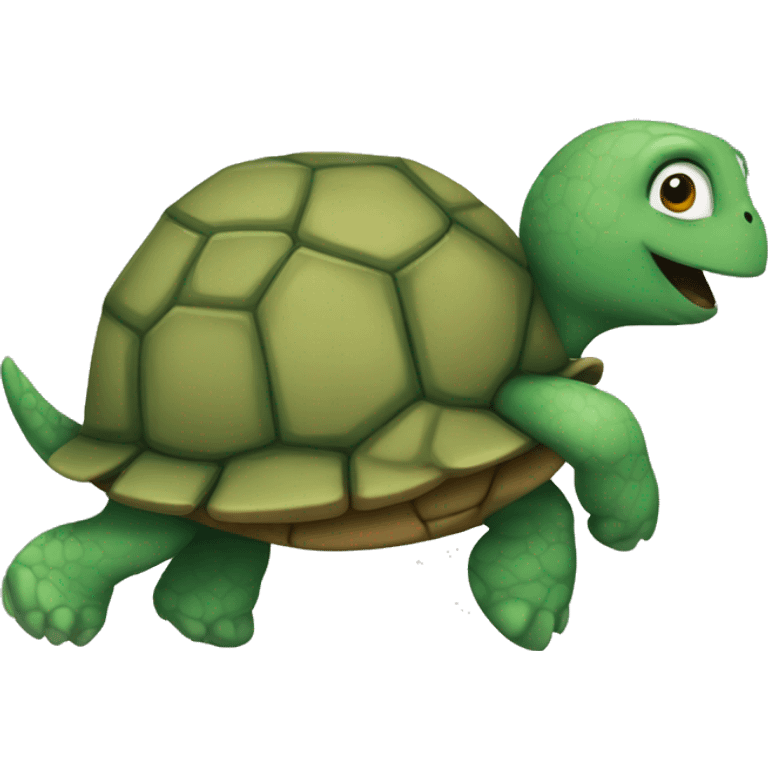 Turtle running emoji