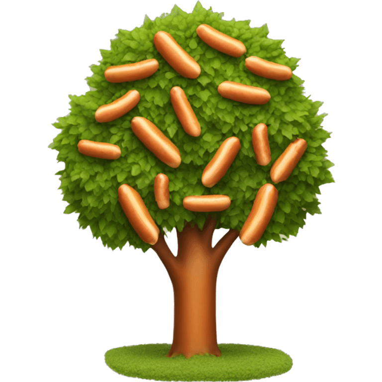 Hot dog tree emoji