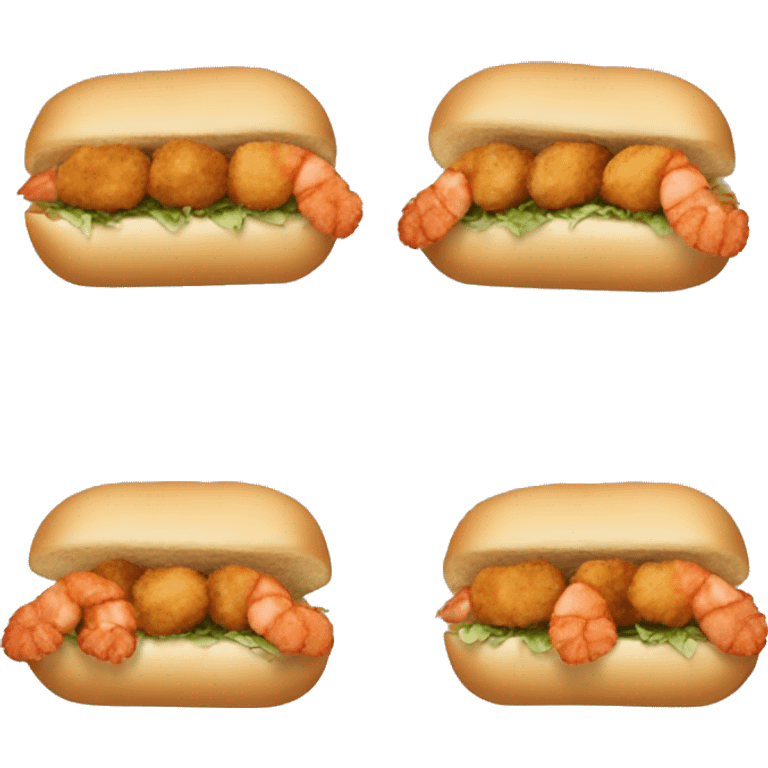 Fried shrimp Po boy emoji