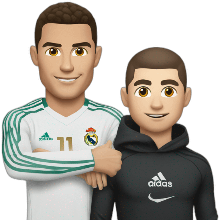 Cristiano ronaldo with khabib emoji