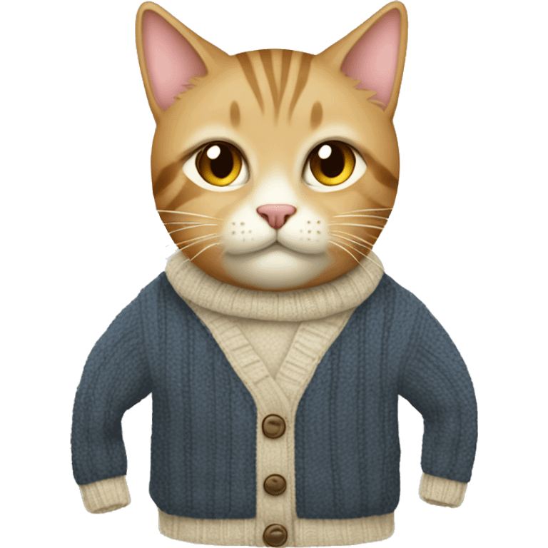 Cat wearnig a sweater  emoji