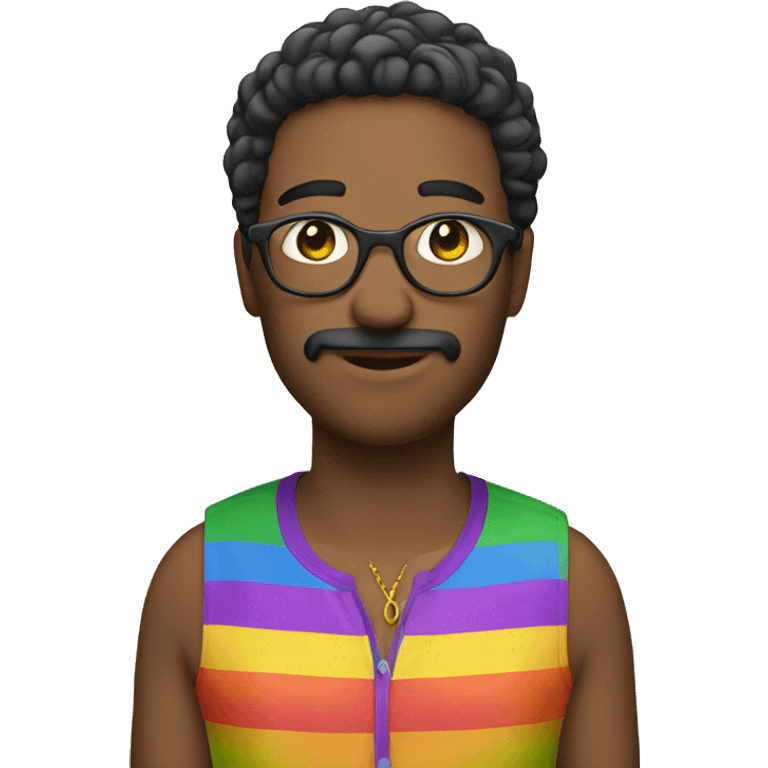 person dressed for gay pride emoji