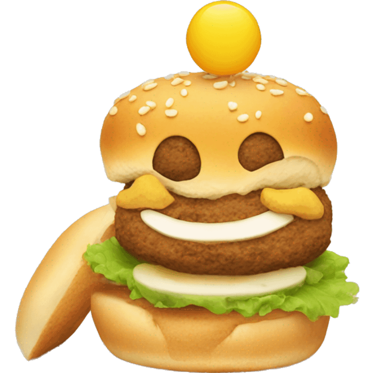 Smile on vadapav emoji