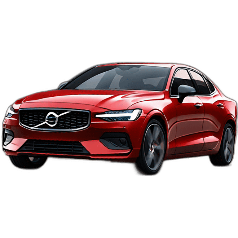 red 2021 volvo s60 r design emoji