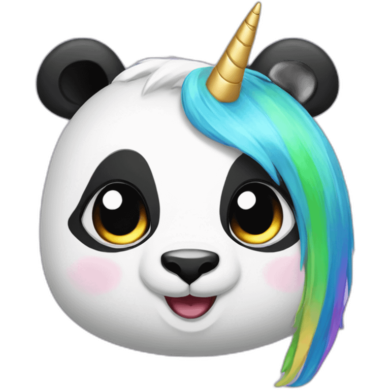 panda and unicorn friends emoji