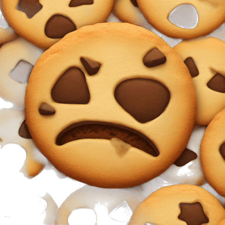 Angry cookie emoji