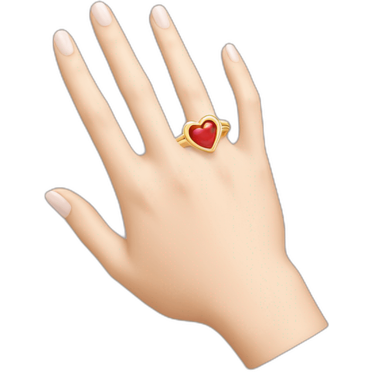 Heart ring  emoji