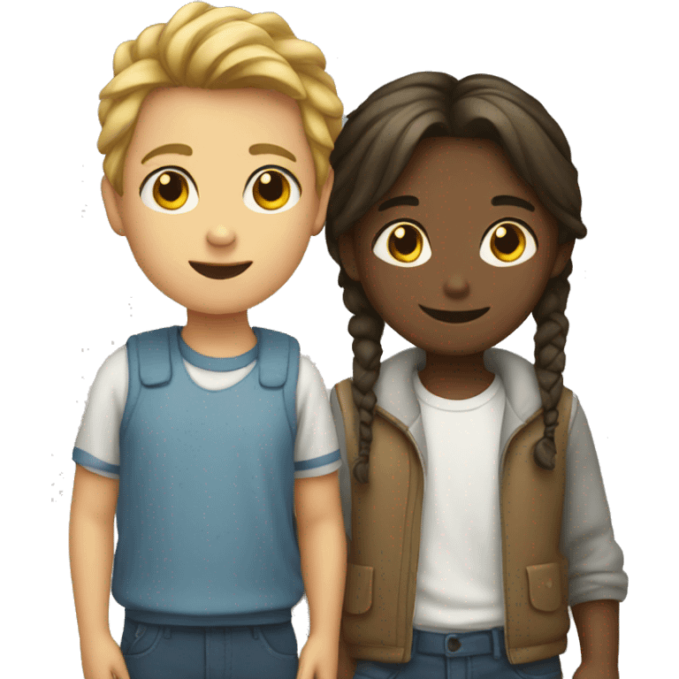 Boy and a girl  emoji