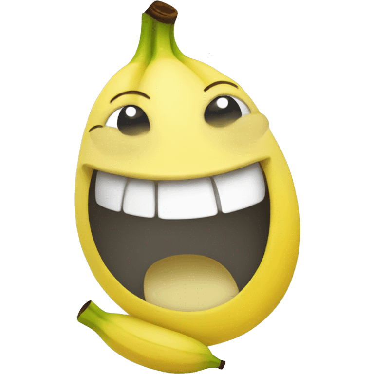 make a smiling banana emoji