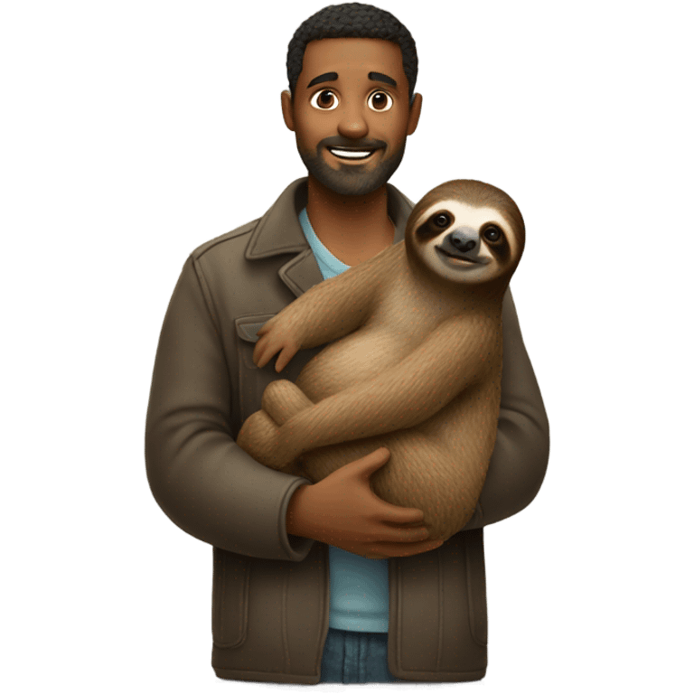 man holding sloth  emoji