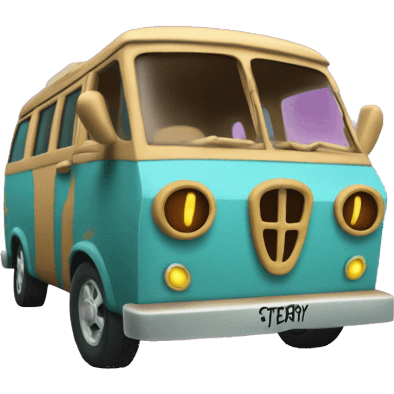 Card-craft Real 3d Scooby Doo’s mystery van emoji