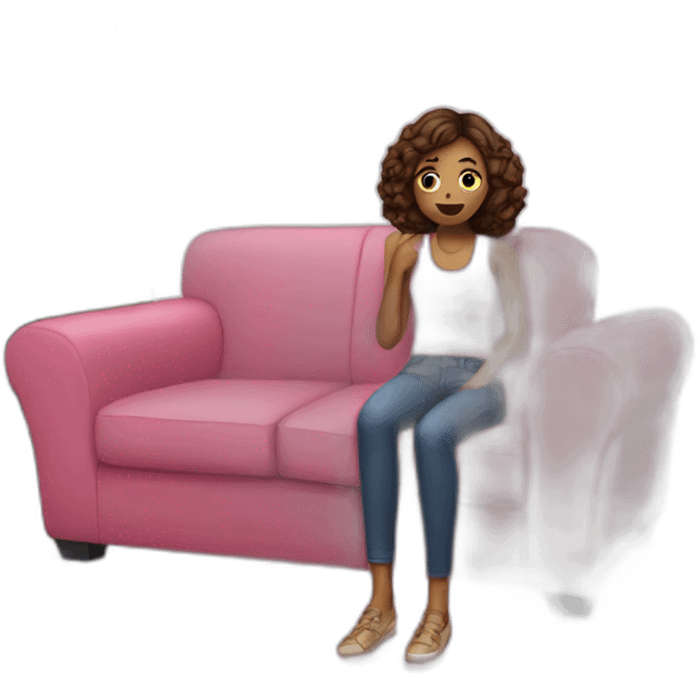 a-girl-watching-tv emoji