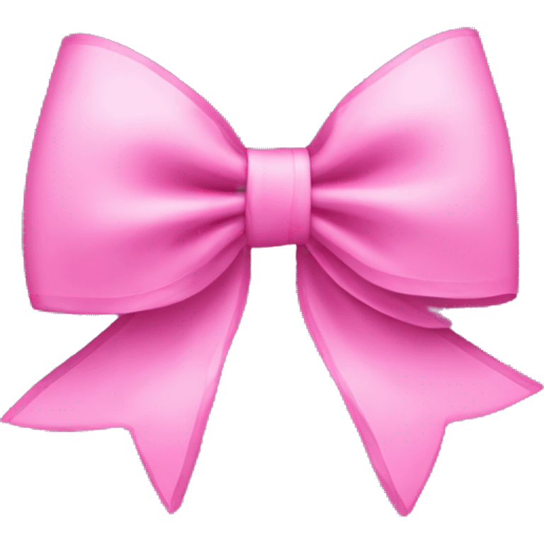 A coquette bow that’s pink emoji