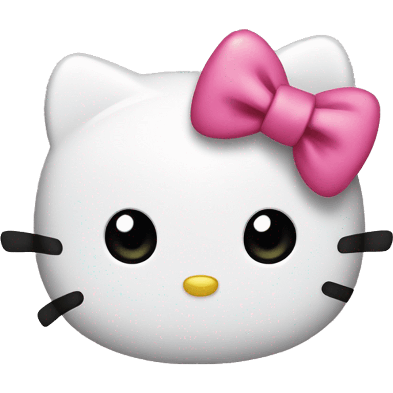 Hello kitty with a bow emoji