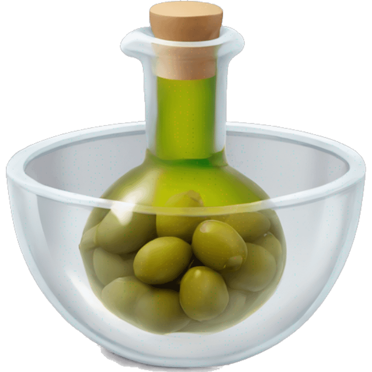 olive oil in a clear bowl emoji