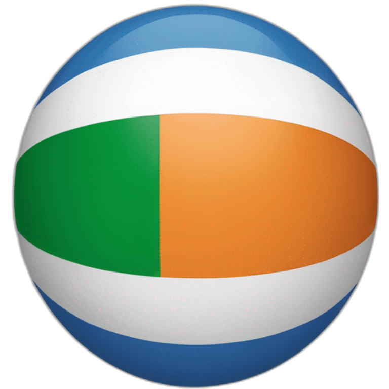 India flag as a ball emoji