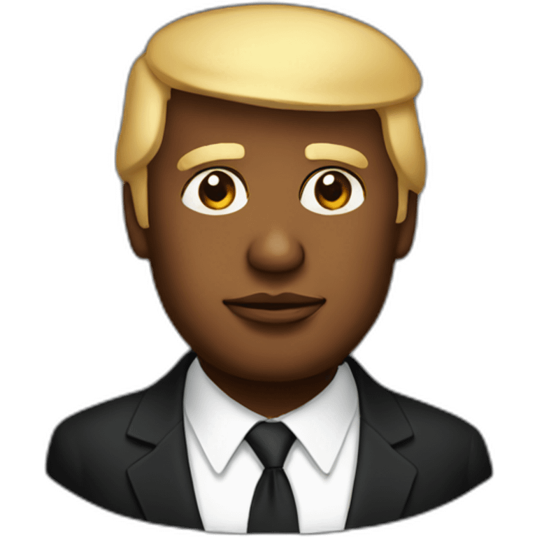 Black Donald trump emoji