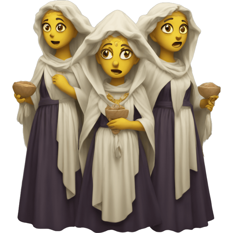 Hekate triple headed emoji