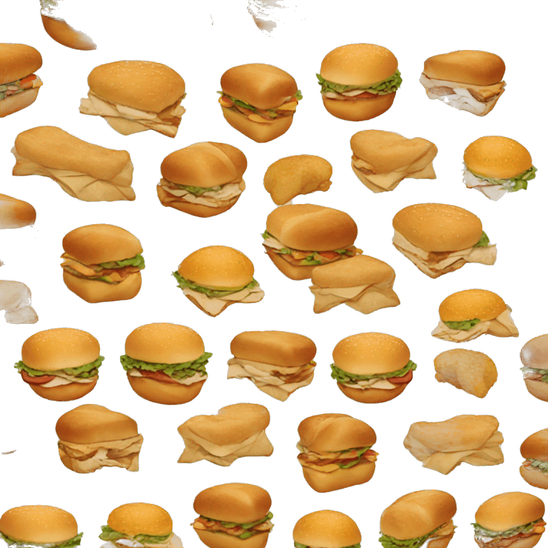 Chicken sandwich emoji