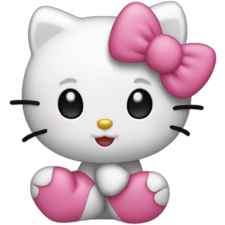 Hello Kitty bisous emoji