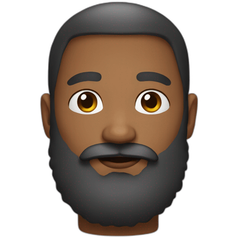 Man beard emoji