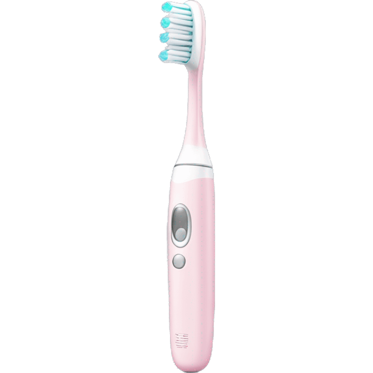 Sleek electric toothbrush Pale pink emoji