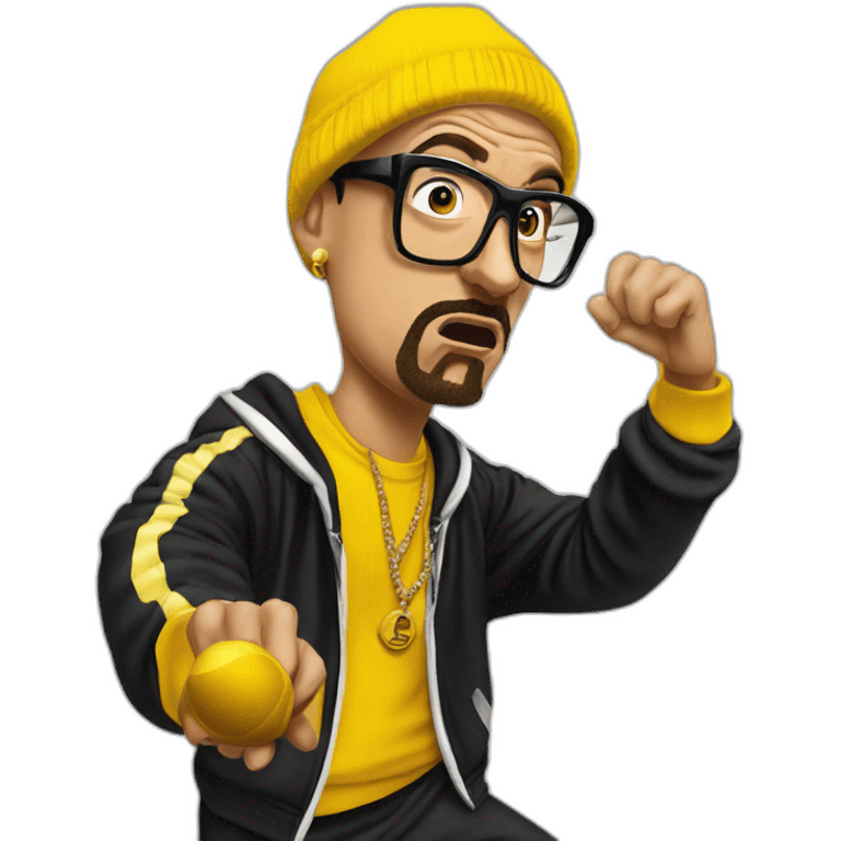 Ali G dropping bombs emoji