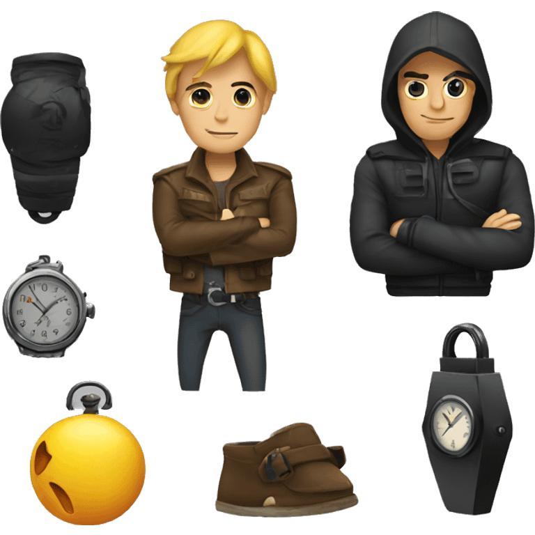 Mix the thief and the watch emoji emoji