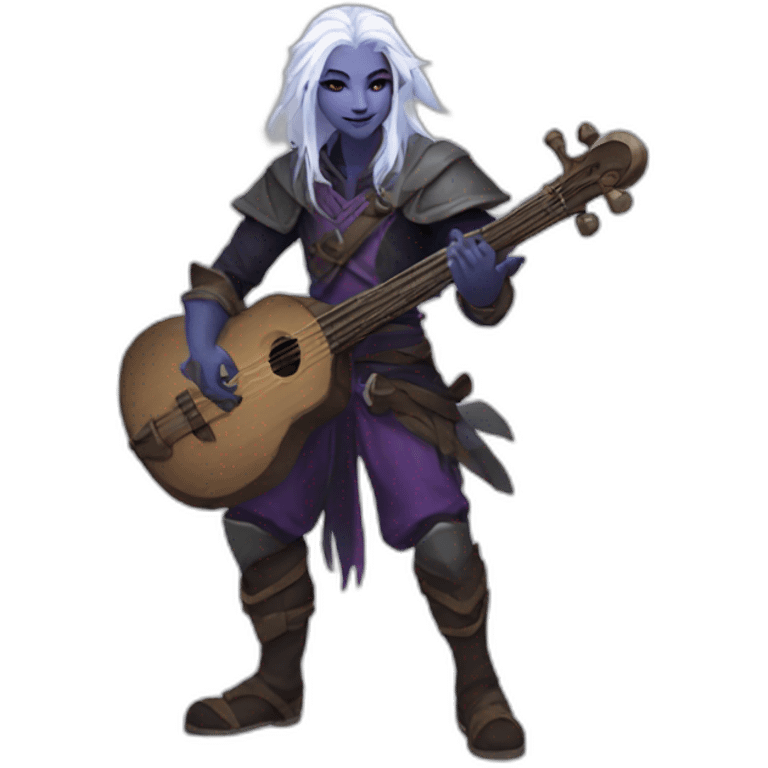 Drow bard dnd emoji