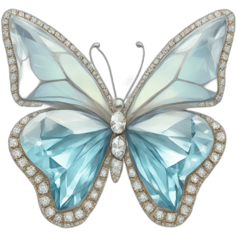 Diamond and butterfly collaboration  emoji