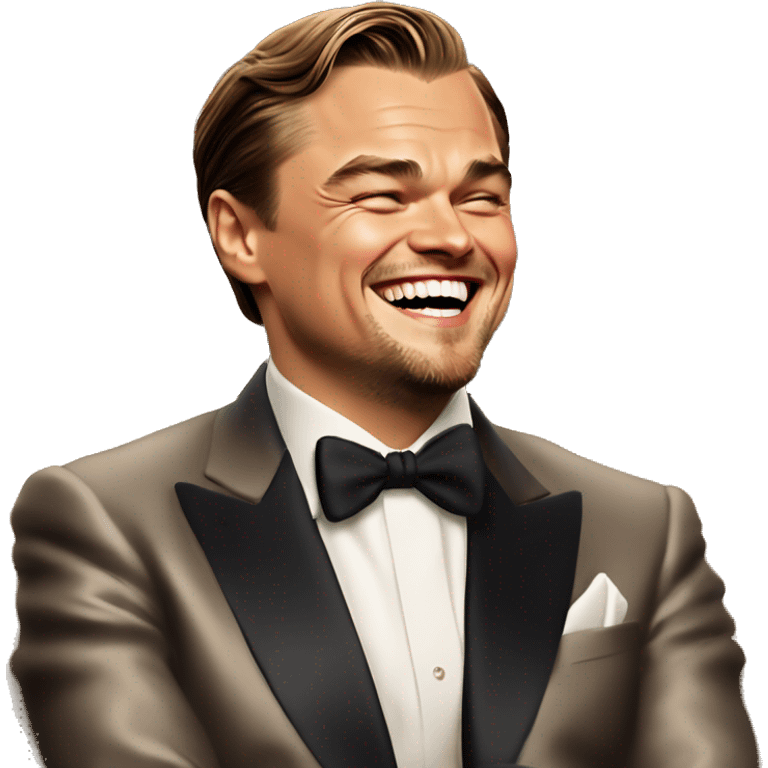 Leonardo DiCaprio Laughing: Iconic-style Candid Likeness Meme

DiCaprio, cocktail in hand, grins smugly in a luxurious setting, a warm scene of indulgent humor. emoji