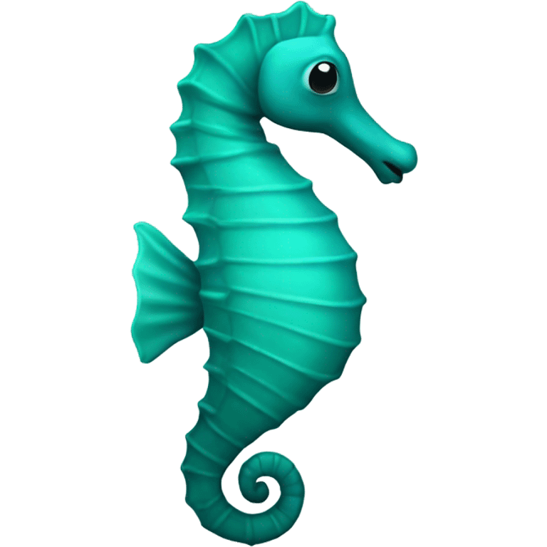 Teal seahorse  emoji