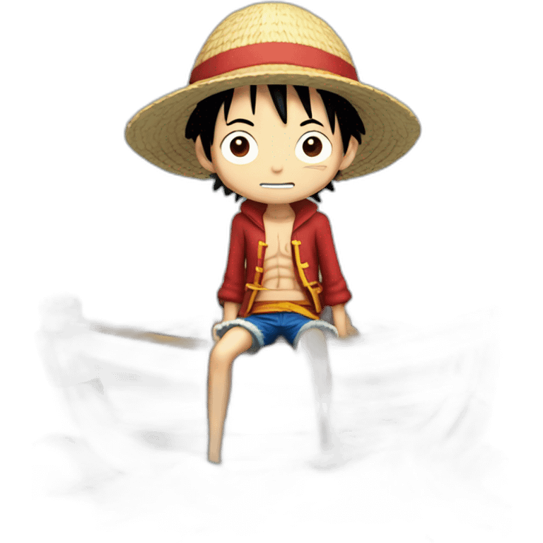 Luffy sur son bateau emoji