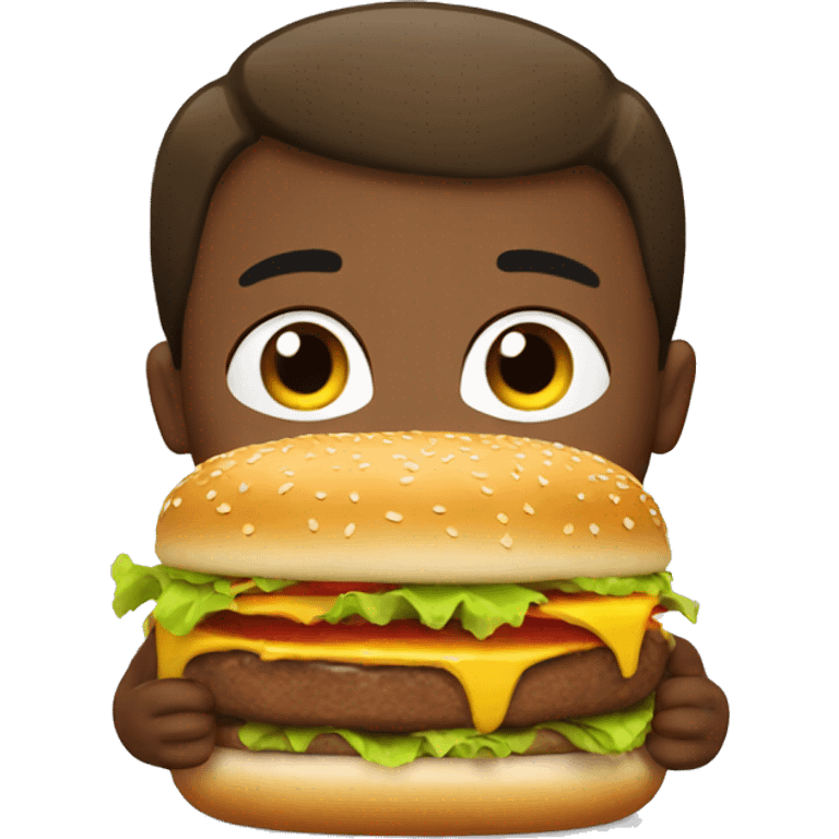 eating a burger in bed emoji