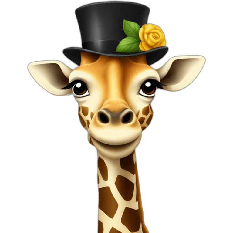 giraffe in tophat emoji