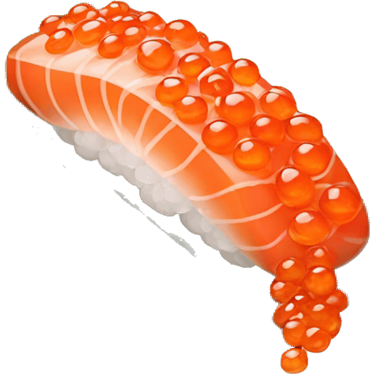 Salmon roe nigiri emoji