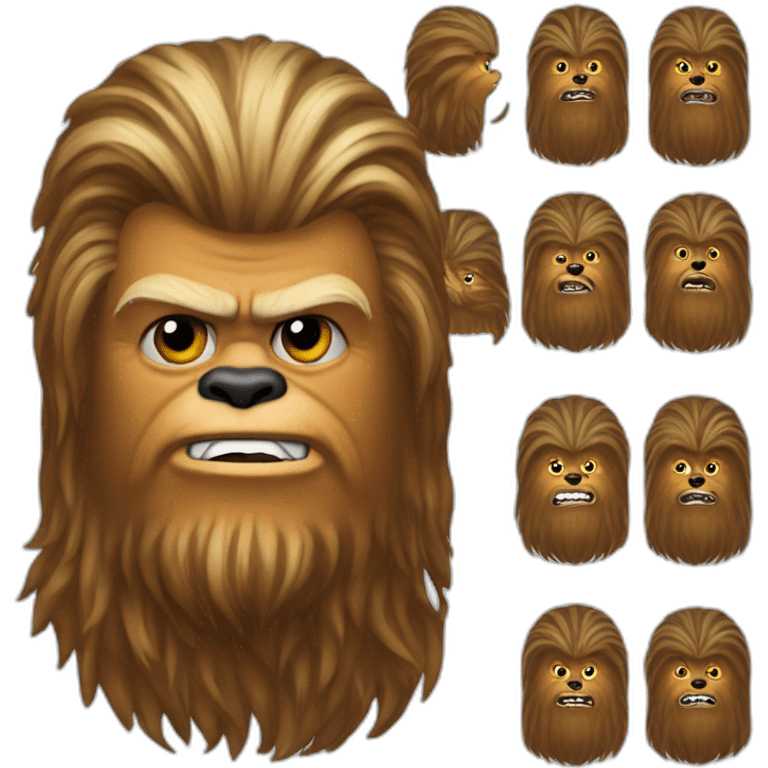 Trump as chewbacca emoji