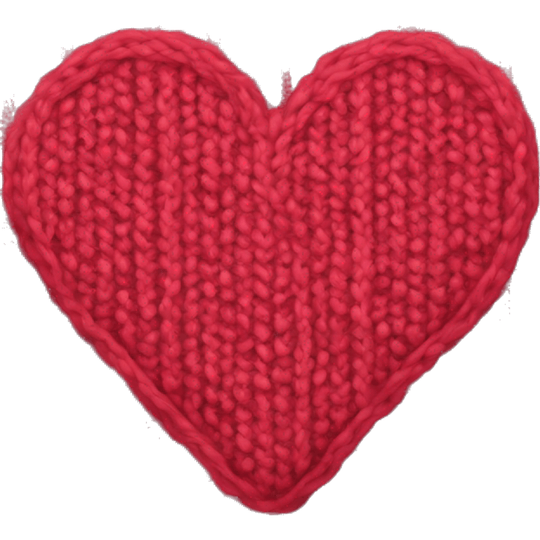 Knitted heart emoji