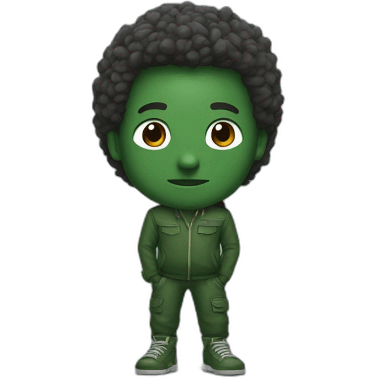 A titan wears forest-green clothes emoji