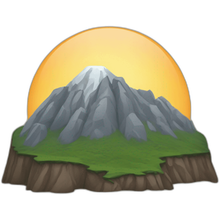 Mountain with "TKO" text emoji