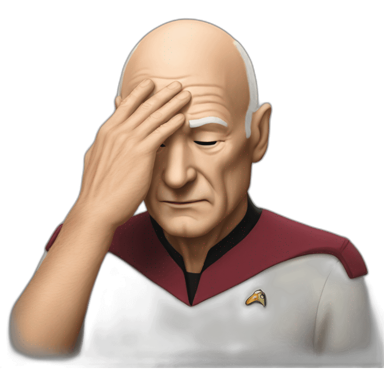 picard face palm photo realistic emoji