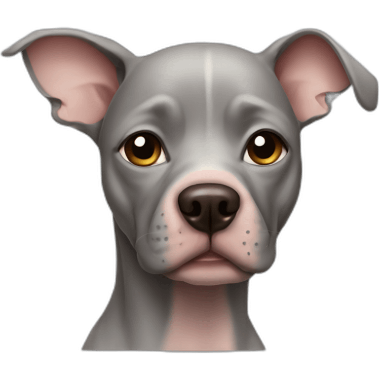 a hairless dog emoji