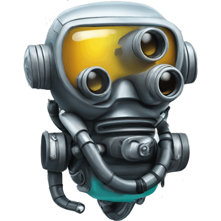 robot scuba diver  emoji