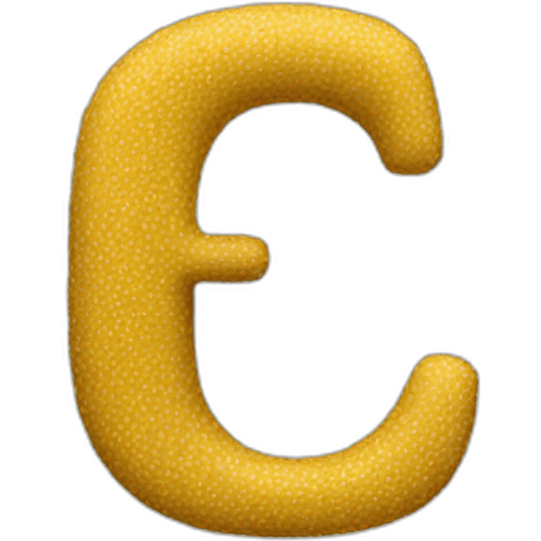 Typography letter emoji