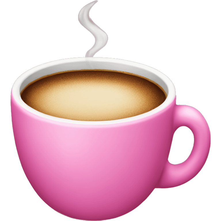 Pink cofee cup emoji