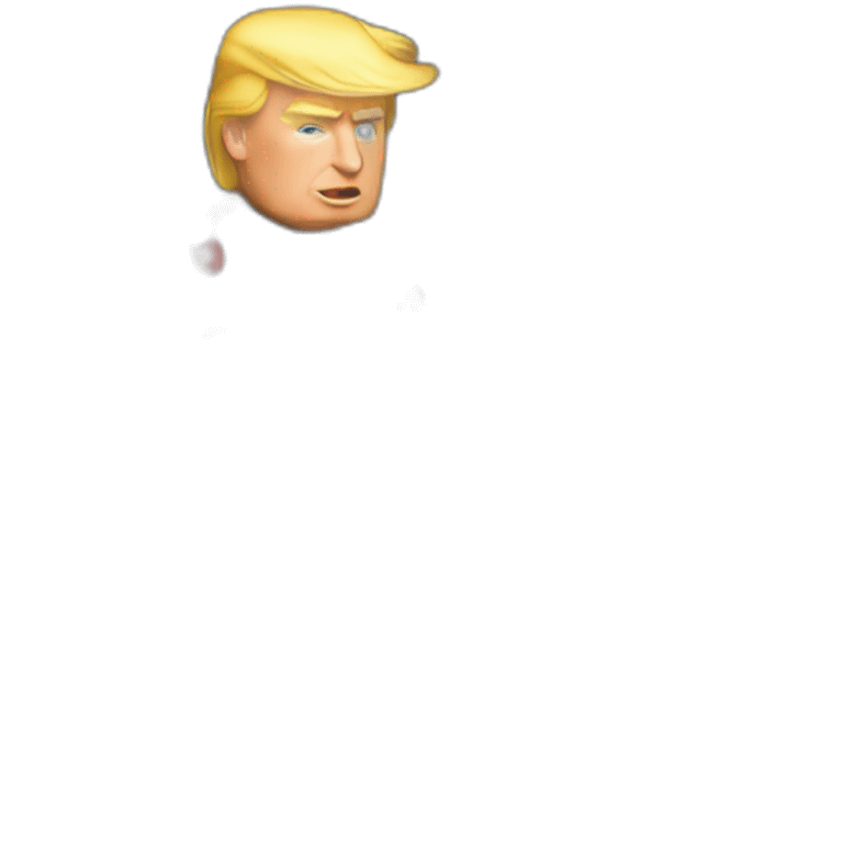 Donald trump qui construit mur emoji