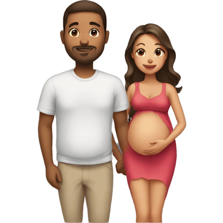 Pregnant in love emoji