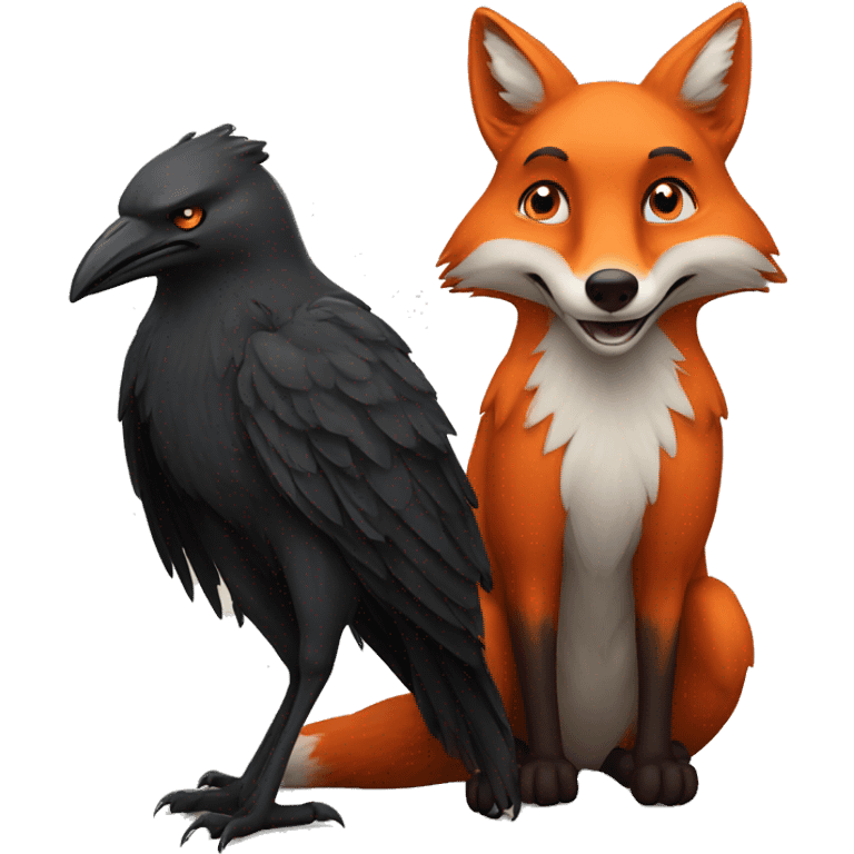 fox and crow emoji