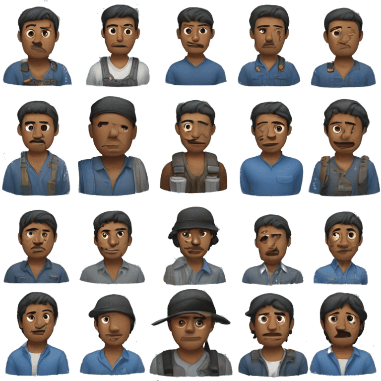 Blue collar 29 years indigenous man  emoji